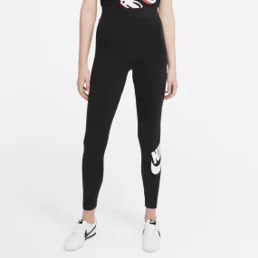 Nike Sportswear Essential High Rise Leggings 'Black White'