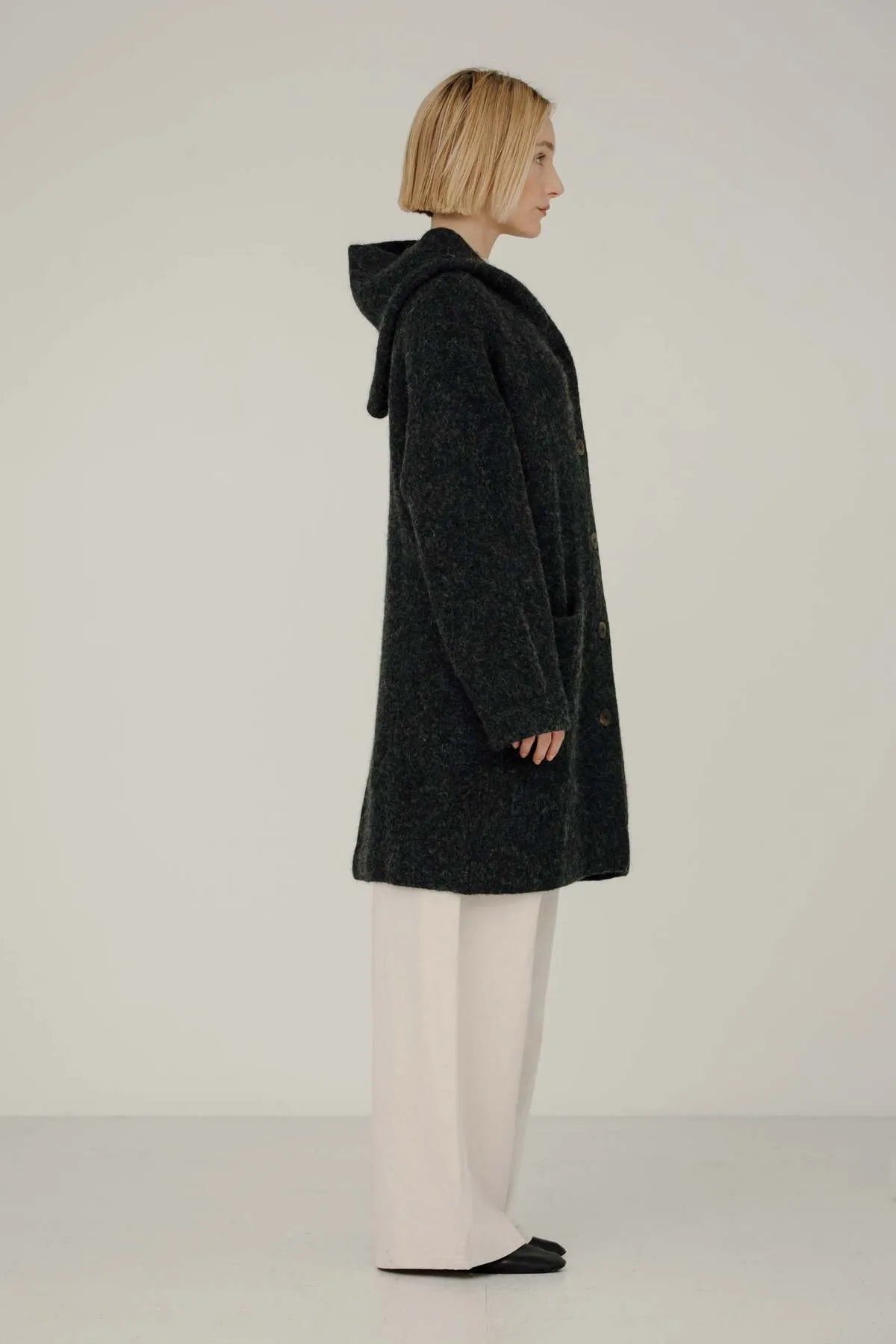 Nook Alpaca Coat - Basalt