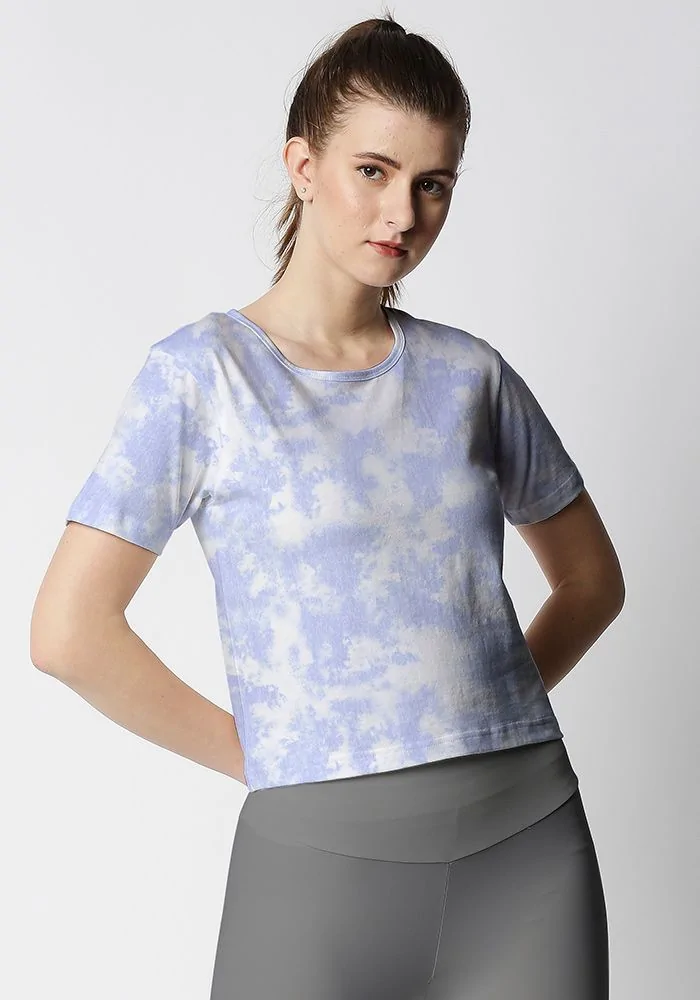 Orchid Cloud Tie Dye Crop Top