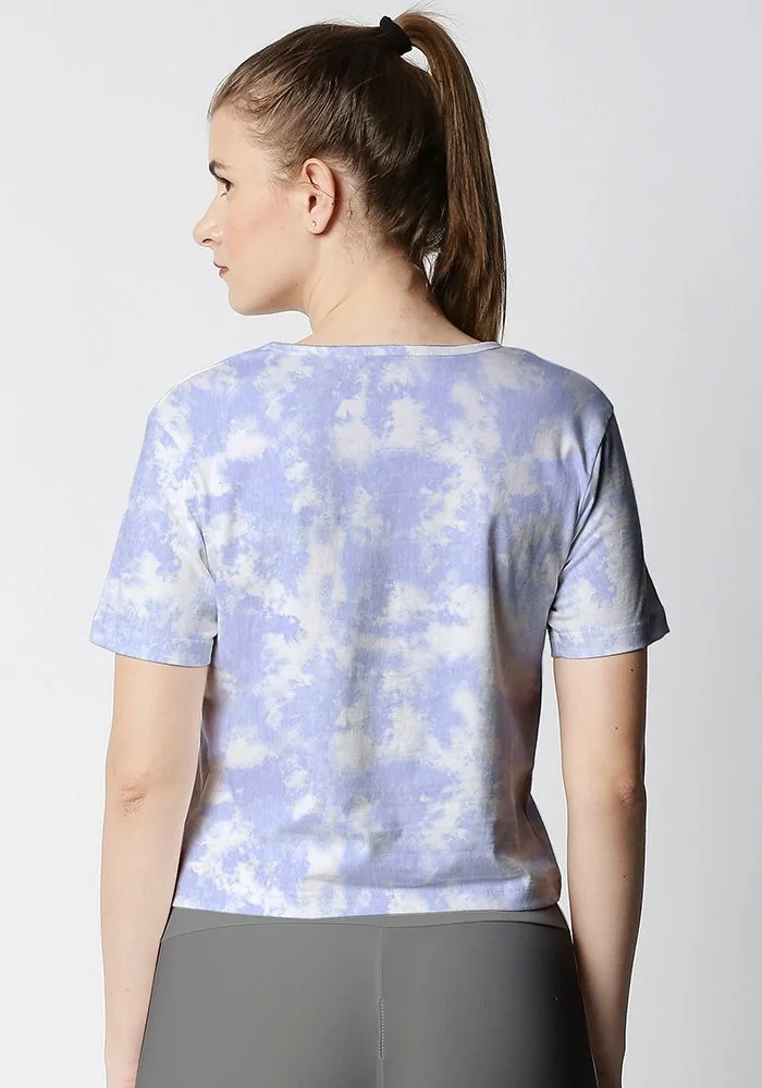 Orchid Cloud Tie Dye Crop Top