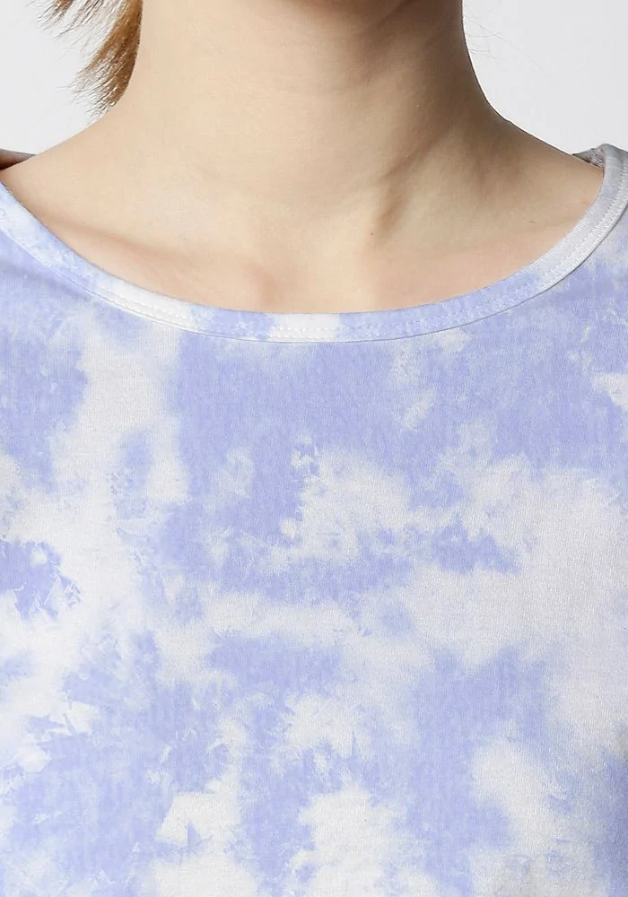 Orchid Cloud Tie Dye Crop Top