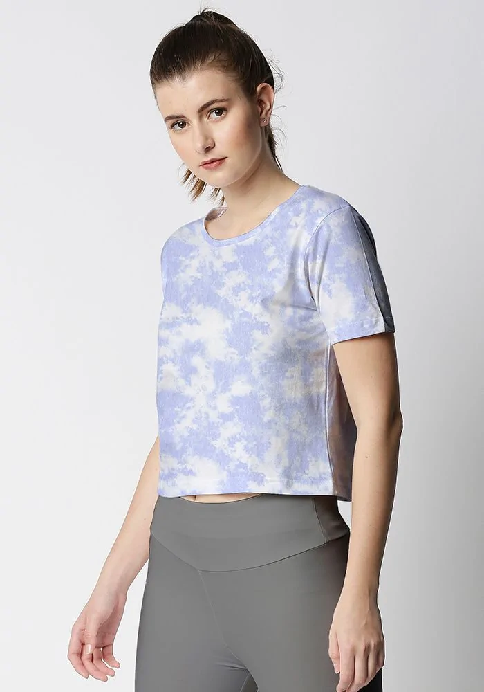 Orchid Cloud Tie Dye Crop Top