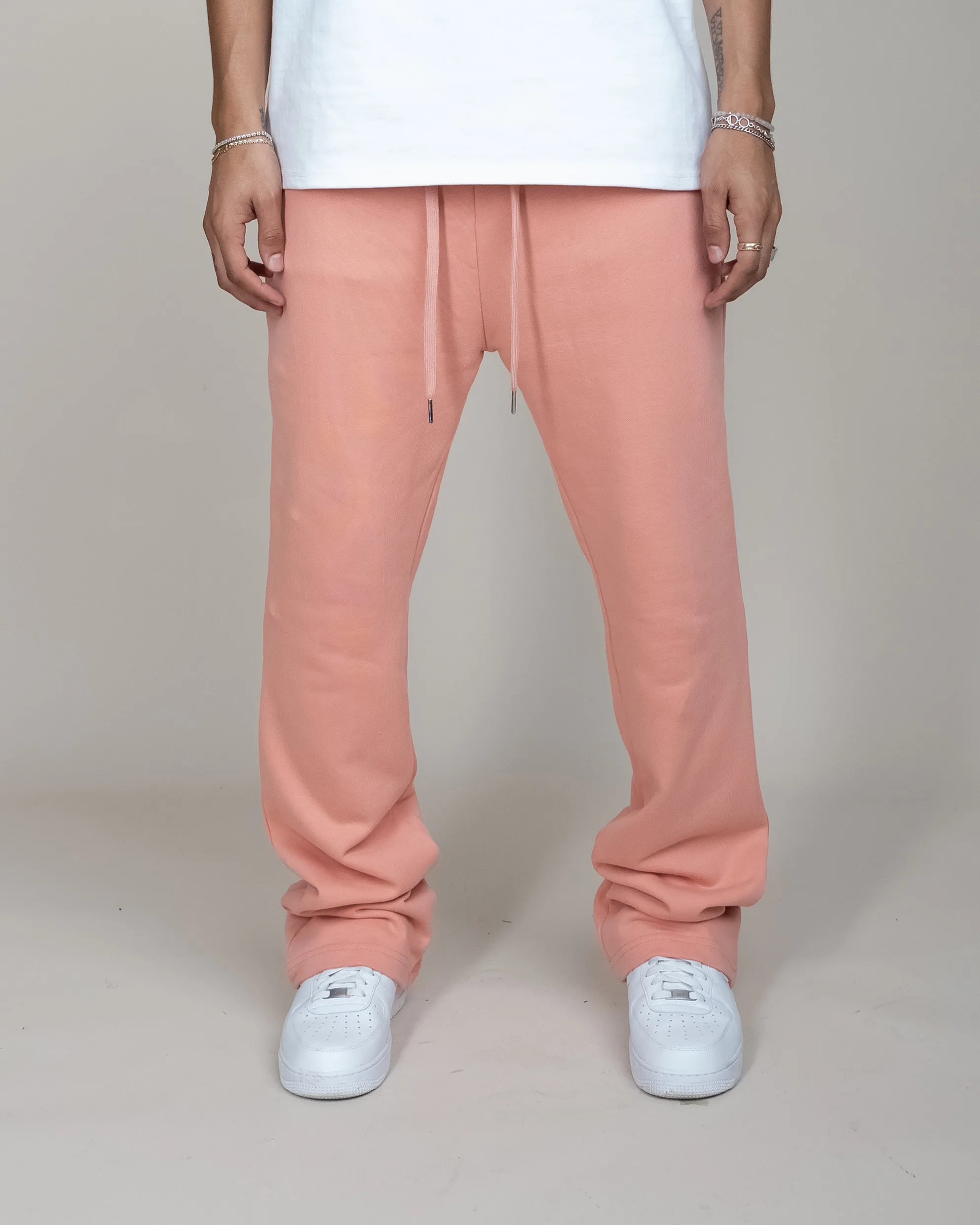 PERFECT FLARE SWEATPANTS-DARK PINK