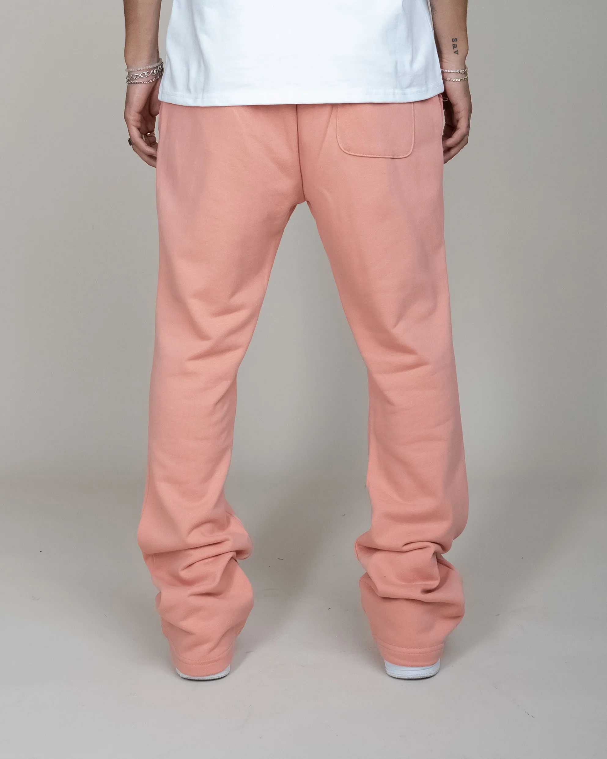 PERFECT FLARE SWEATPANTS-DARK PINK