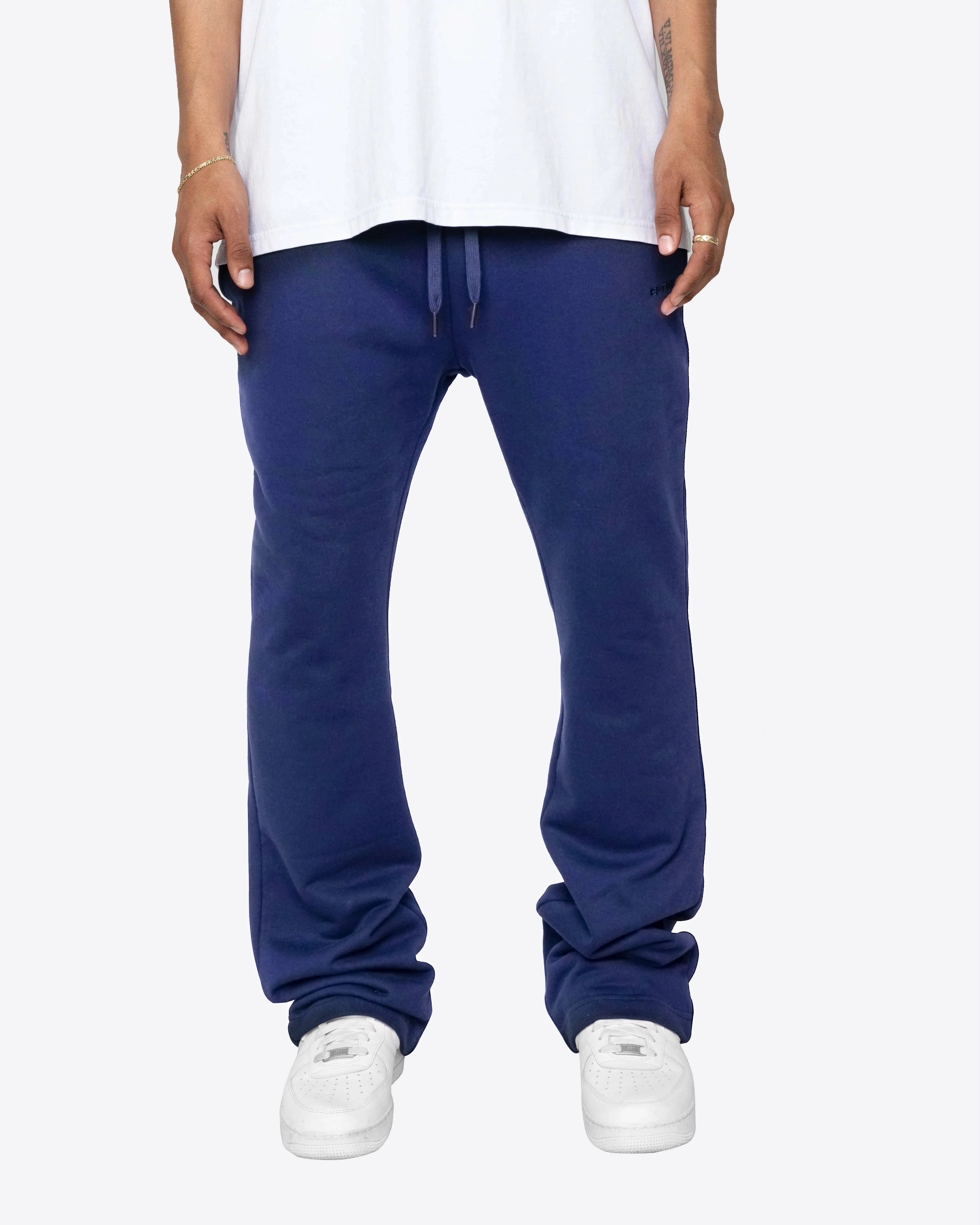 PERFECT FLARE SWEATPANTS-NAVY