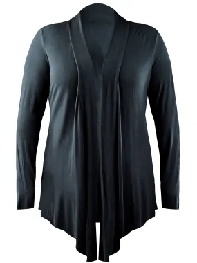 Plus Size Womens Open Front Lightweight Cardigan