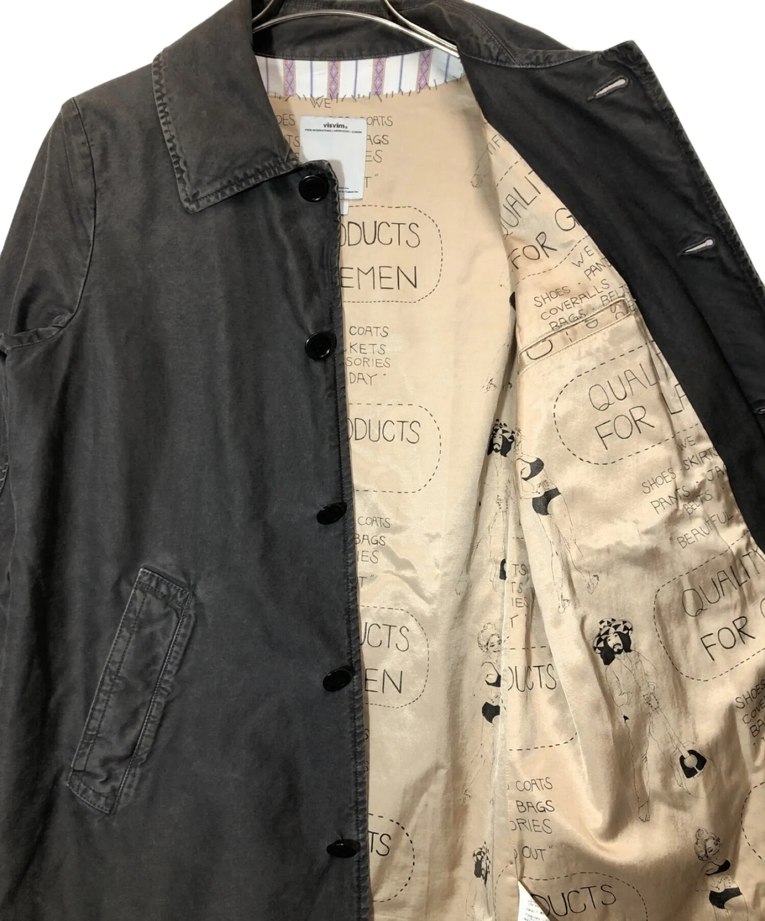 [Pre-owned] VISVIM HERGE COAT DMGD CHINO (Damaged Chino) 0116105013014