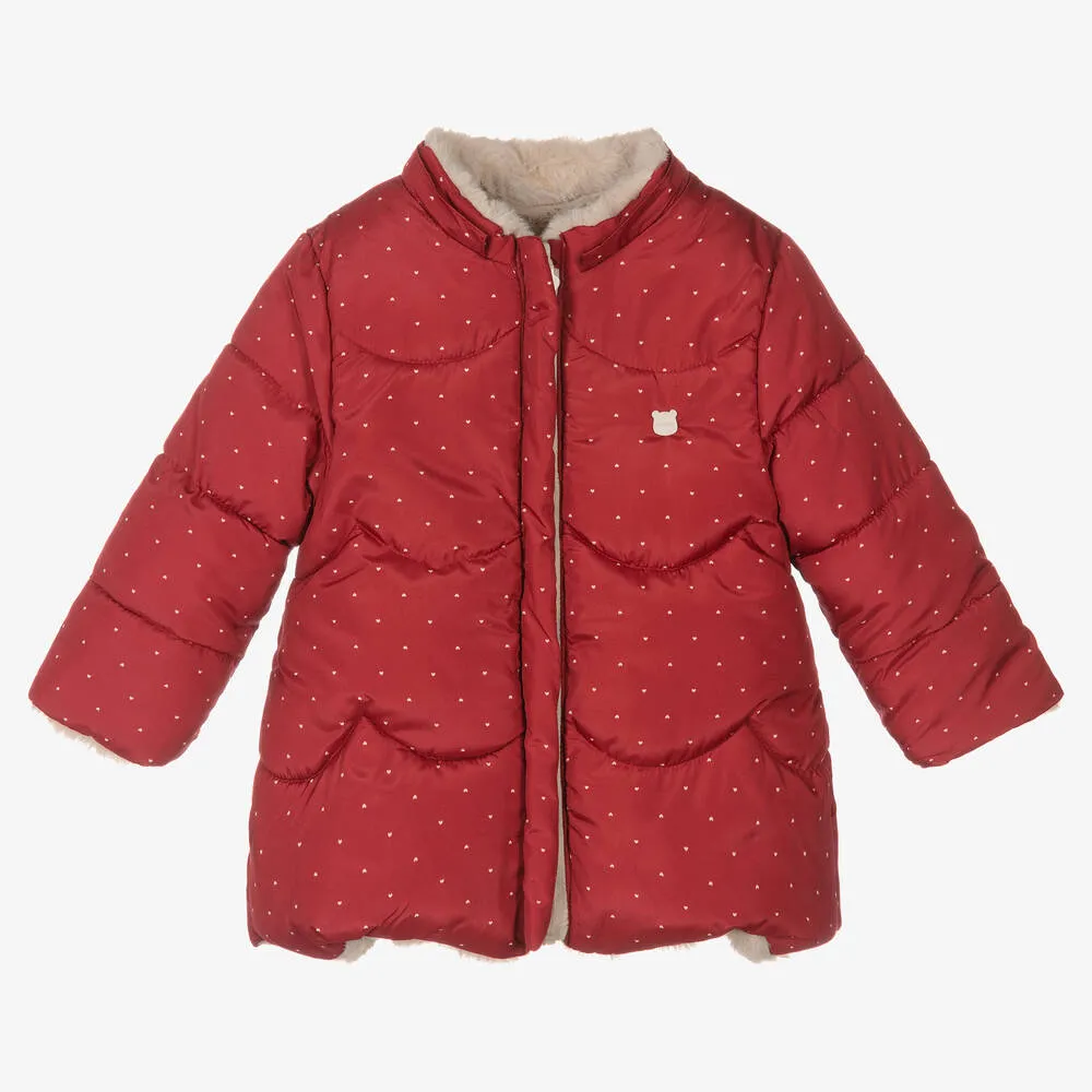 Red Reversible Baby Coat