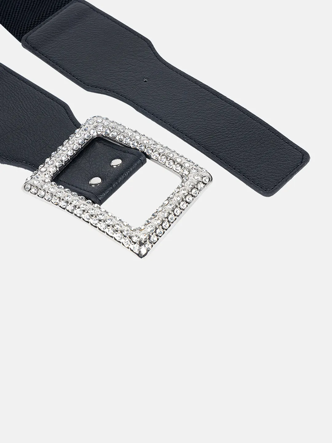 Rhinestone Buckle Belt