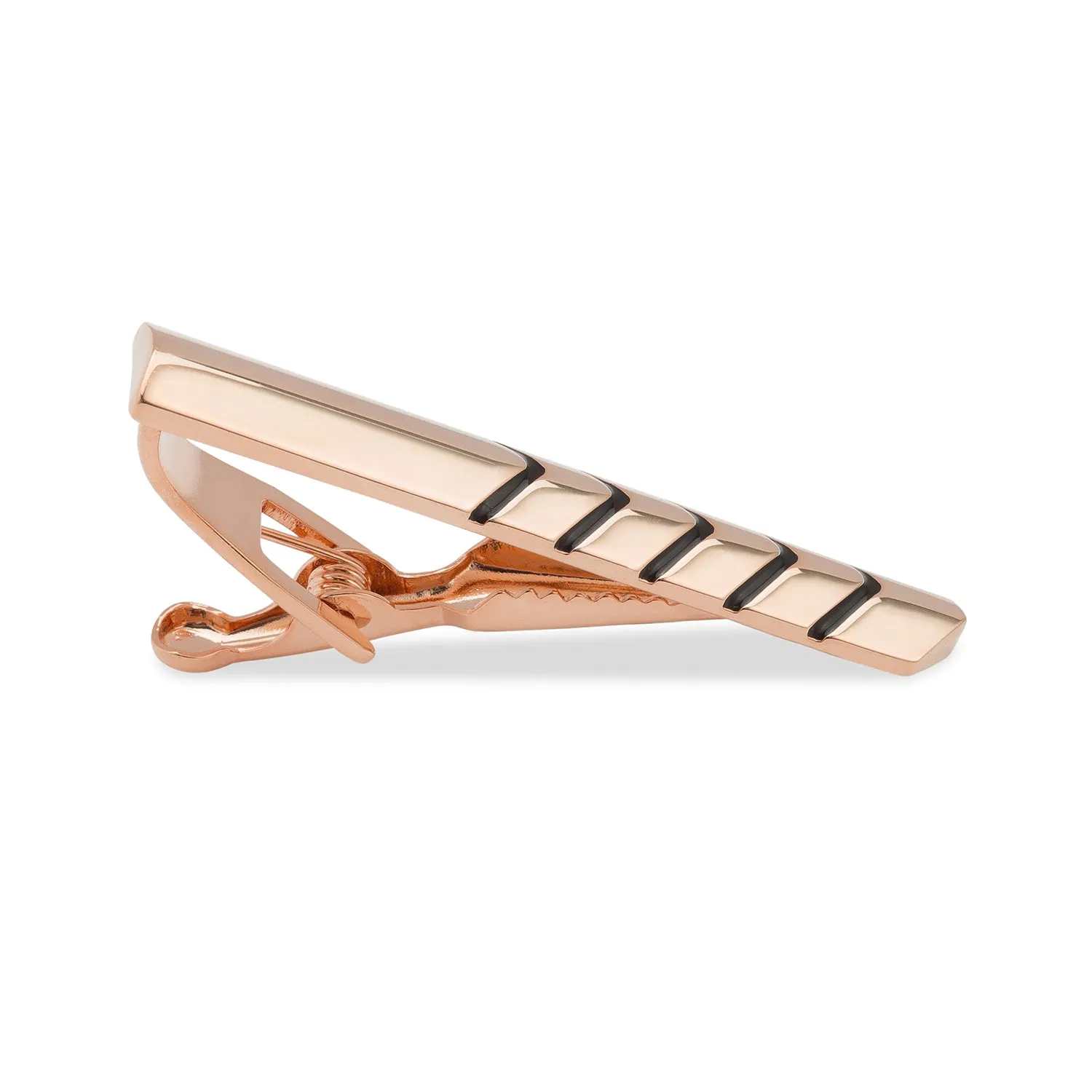 Rose Gold Chevron Tie Bar