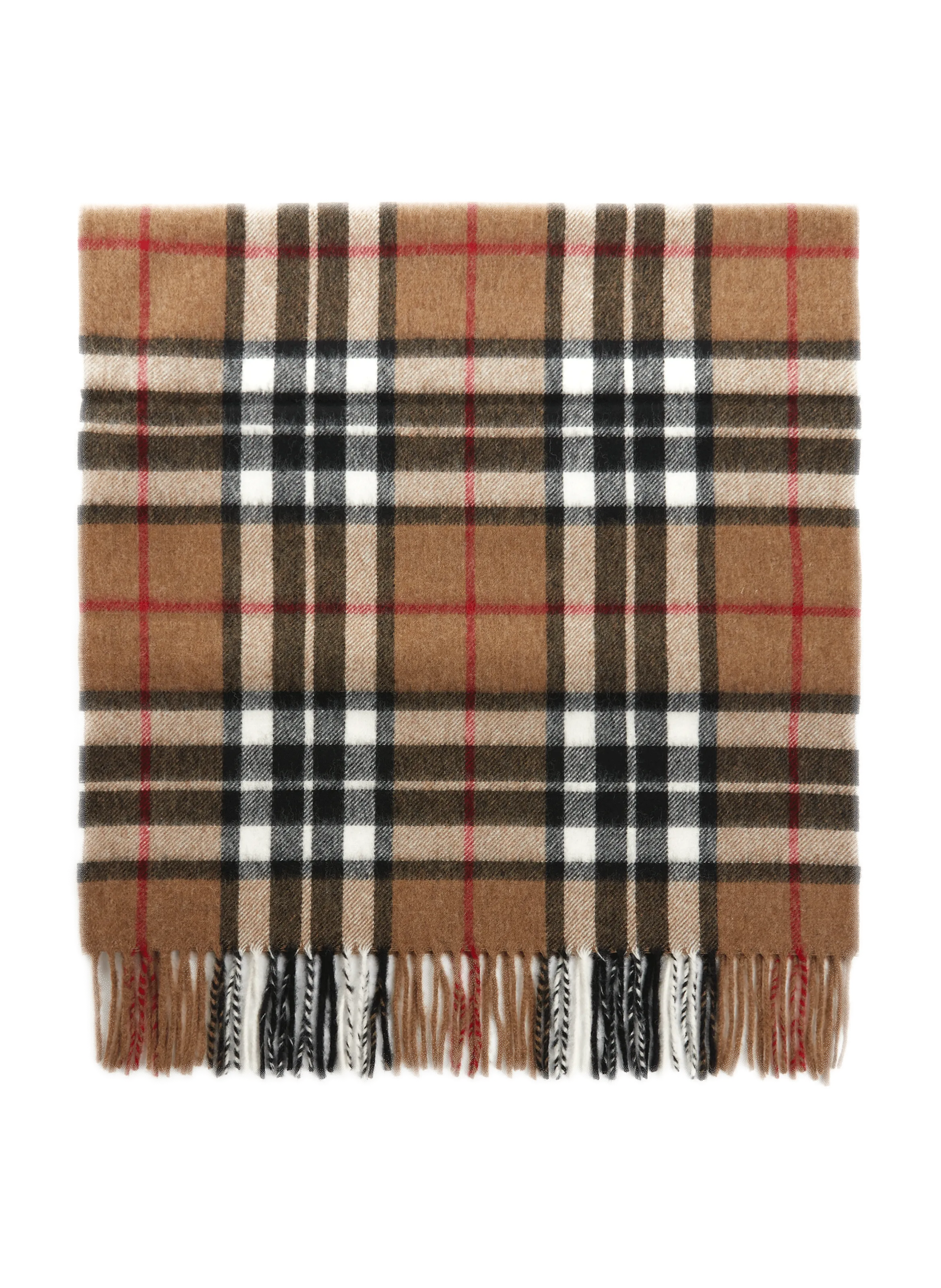 Saison 1865  Tartan merino wool scarf - Brown