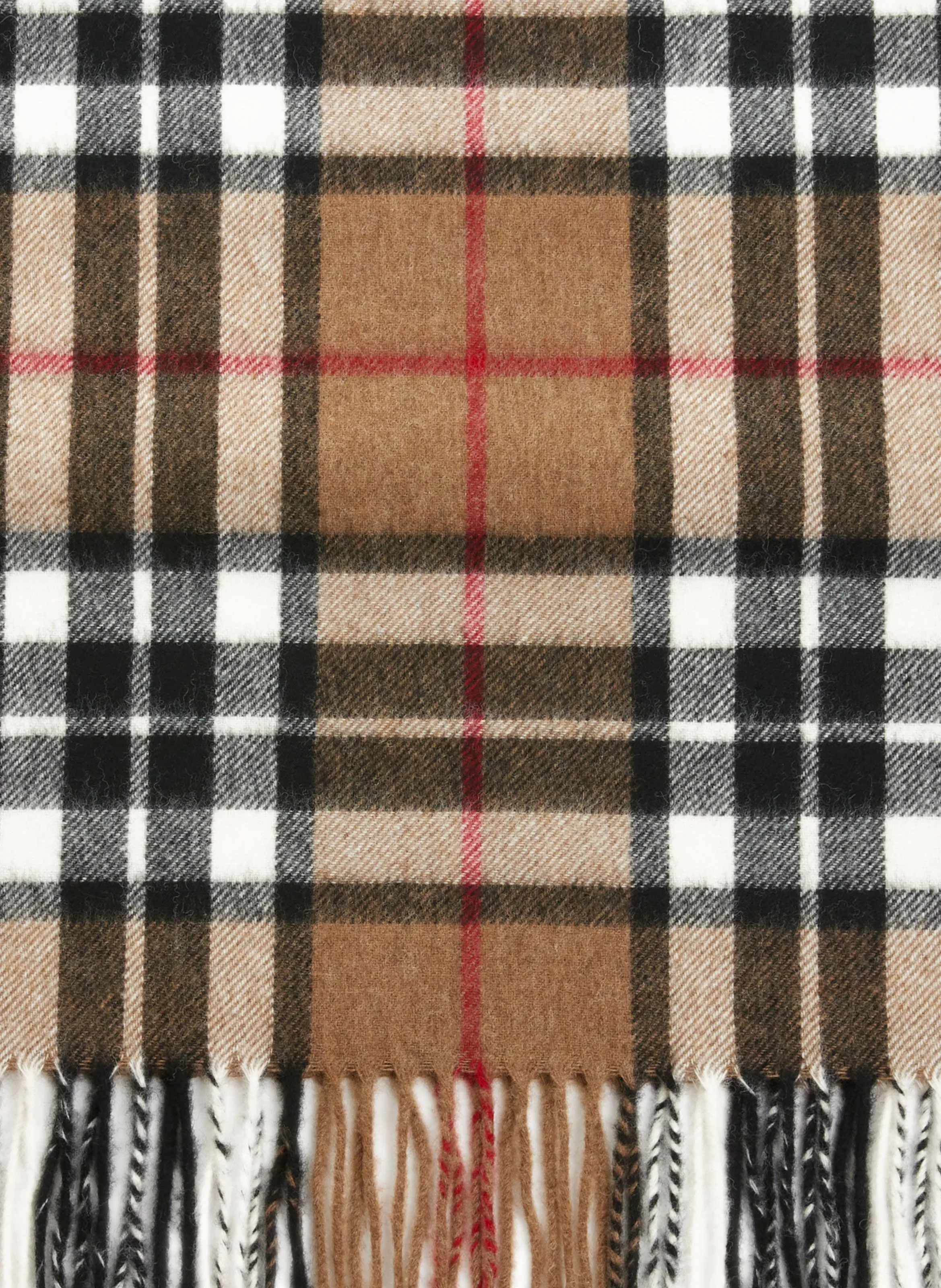 Saison 1865  Tartan merino wool scarf - Brown