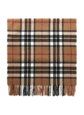 Saison 1865  Tartan merino wool scarf - Brown