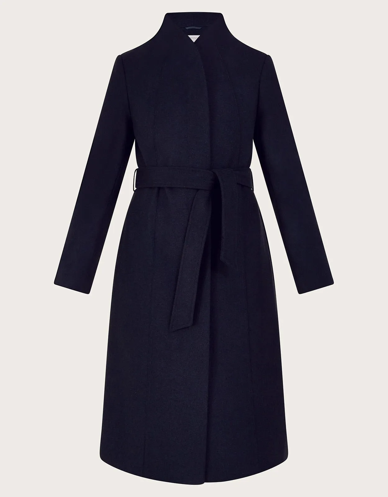 Saskia Belted Coat Blue