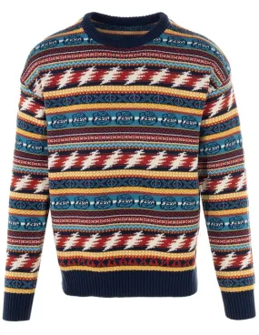 Schott NYC x Grateful Dead Cotton Fair Isle Sweater GDSW1