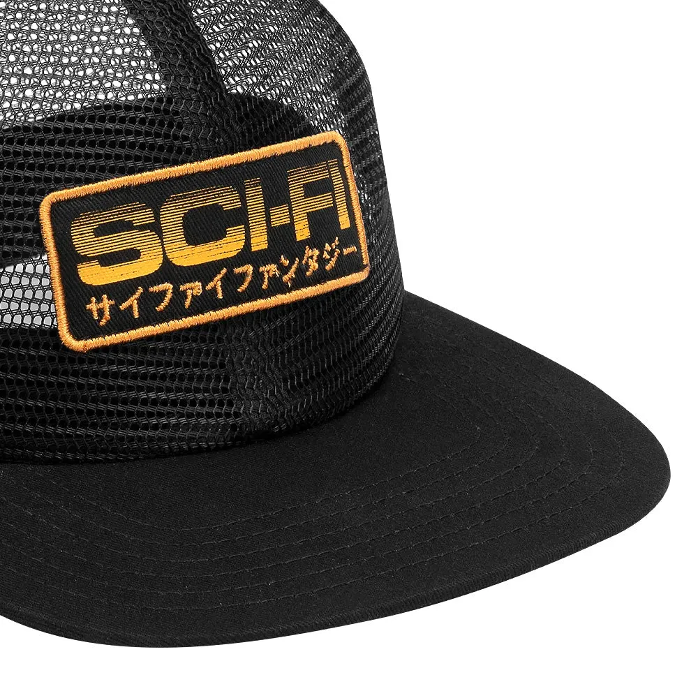 SCI-FI FANTASY MESH HAT // BLACK