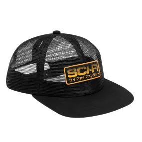 SCI-FI FANTASY MESH HAT // BLACK