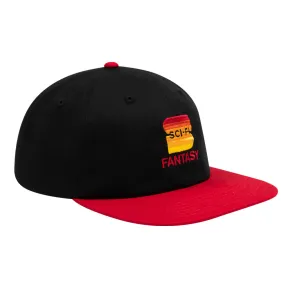 SCI-FI FANTASY S HAT // BLACK/RED