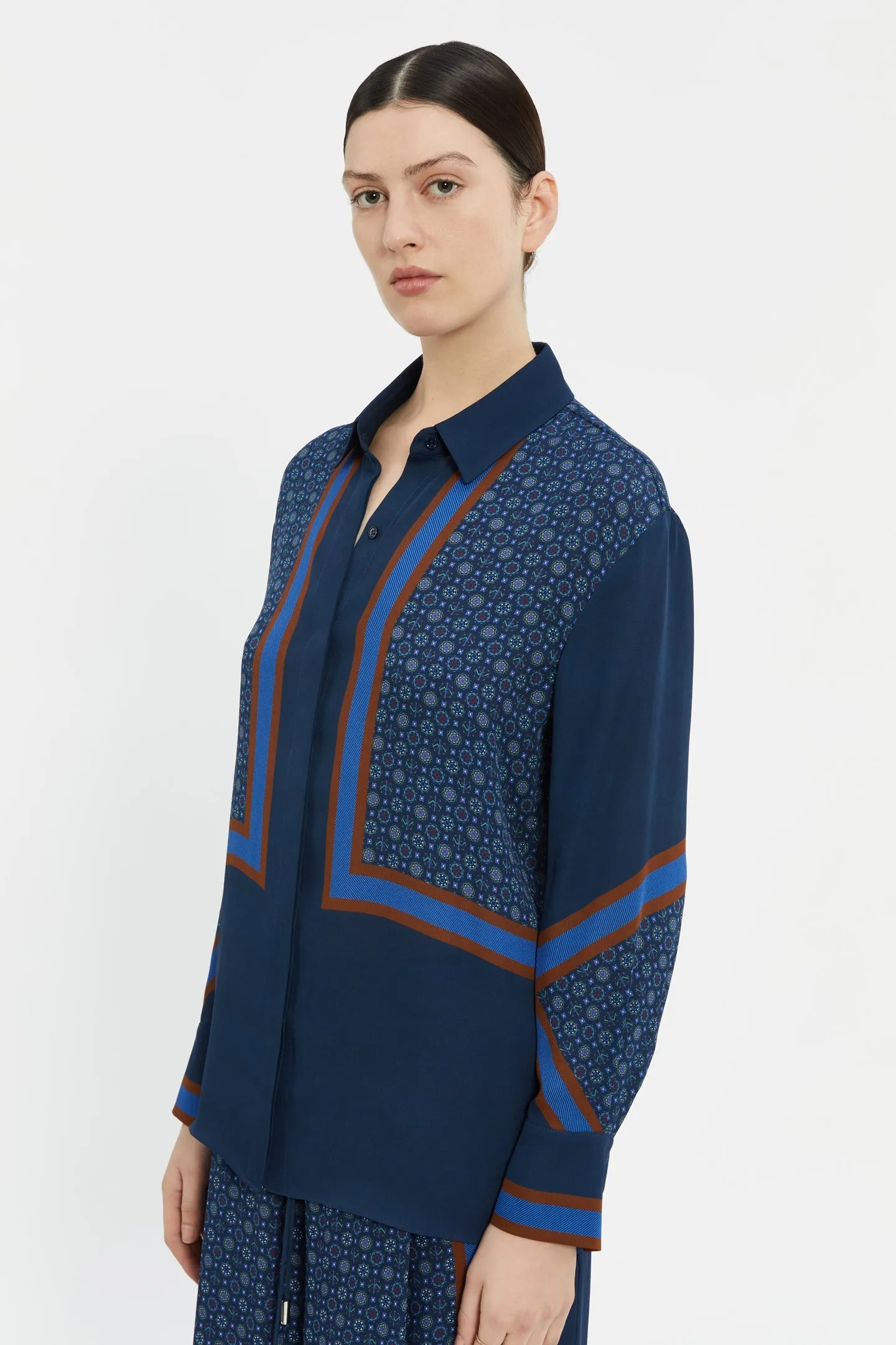 Serena Silk Print Shirt