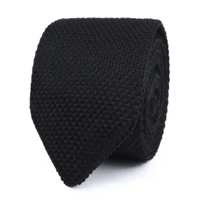 Sillage Black Knitted Tie