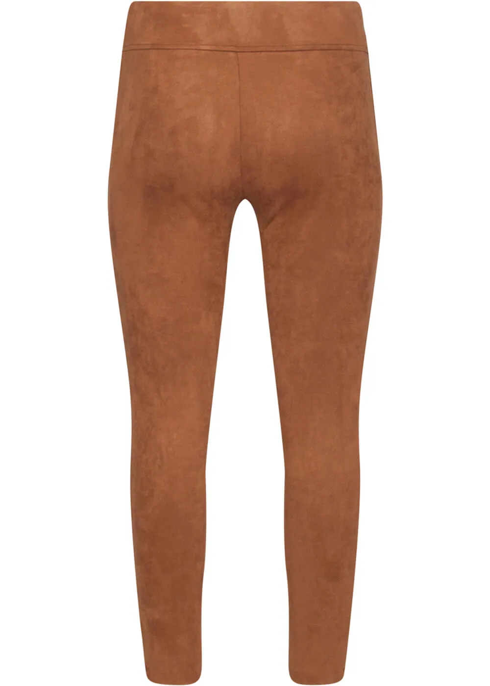 Smashed Lemon Leila Faux-Suede 70's Trousers Brown