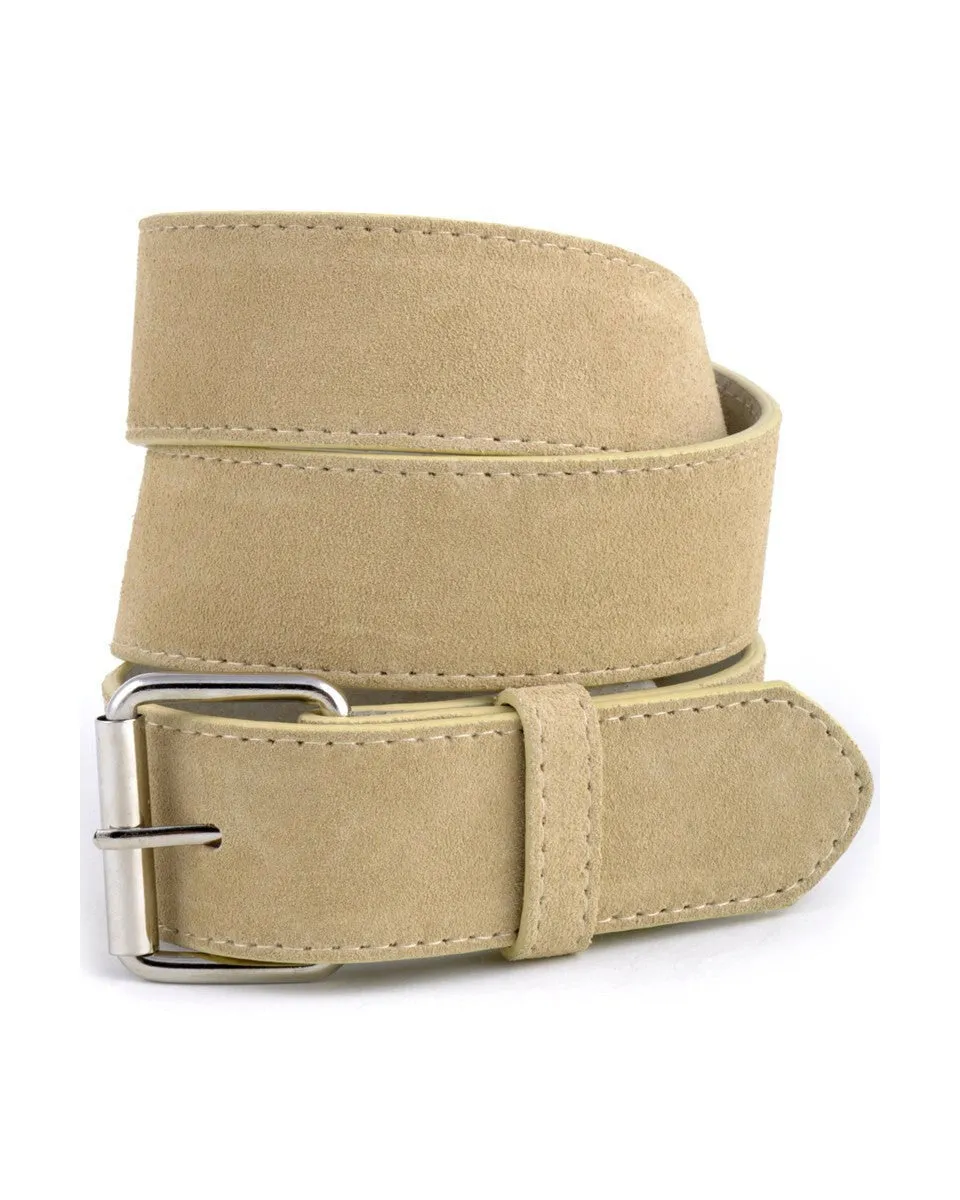 Snap On Suede Leather Belt