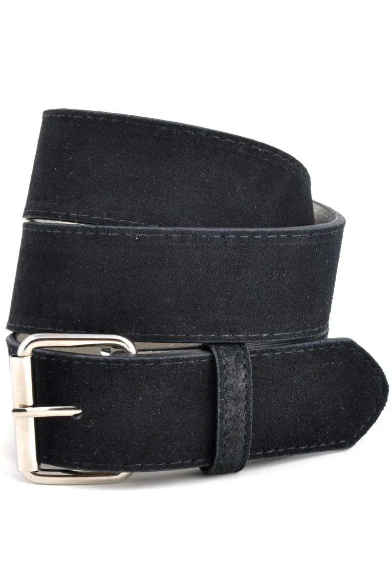 Snap On Suede Leather Belt