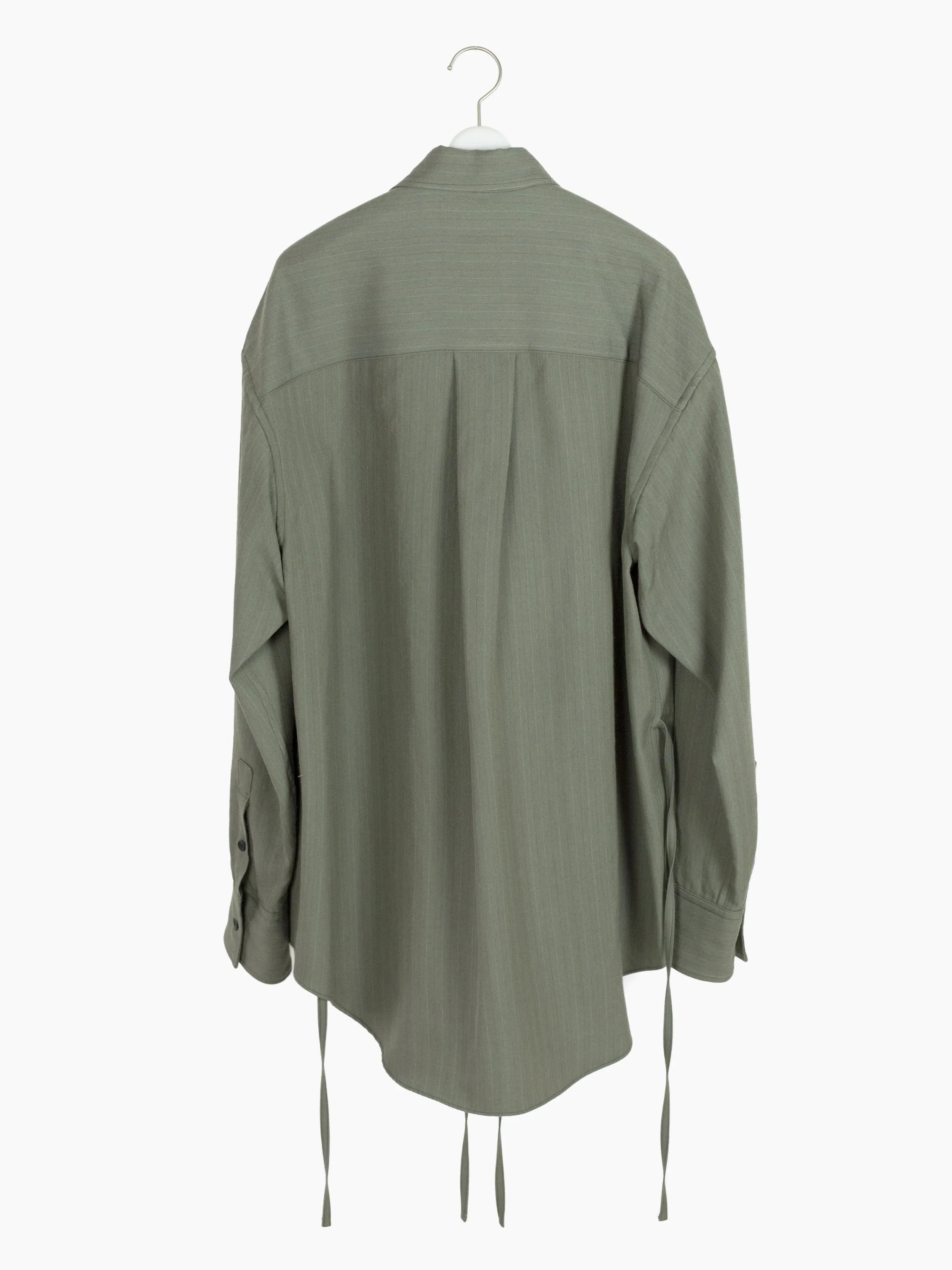 Soshiotsuki AW22 Wide Kimono Breasted Wool Overshirt