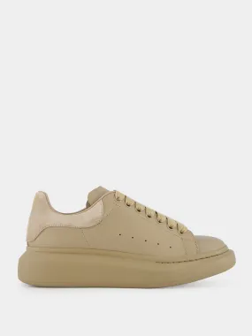 Stone Oversized Leather Sneaker