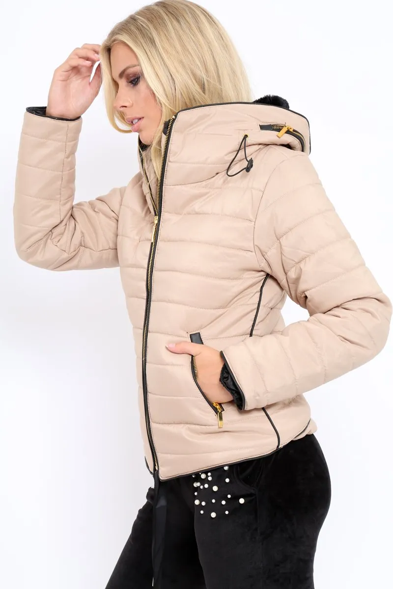 Stone Padded Coat - Zara