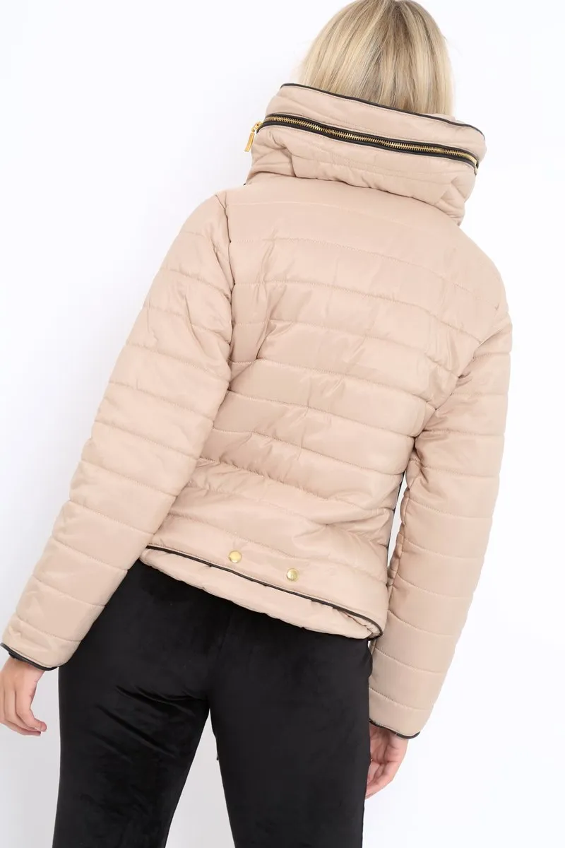 Stone Padded Coat - Zara