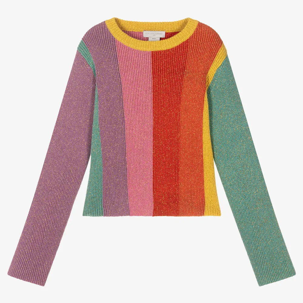 Teen Girls Striped Sweater