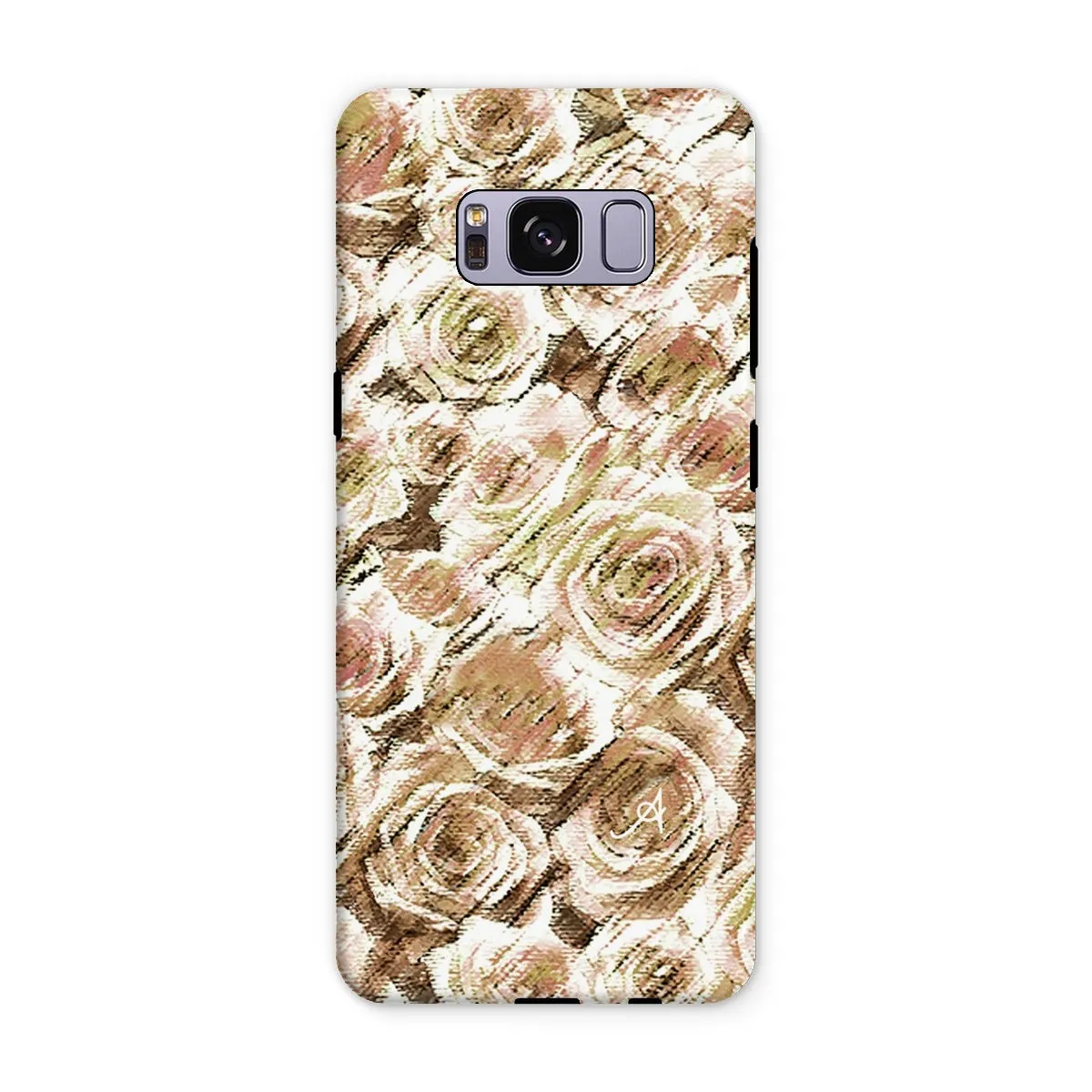 Textured Roses Mushroom Amanya Design Tough Phone Case