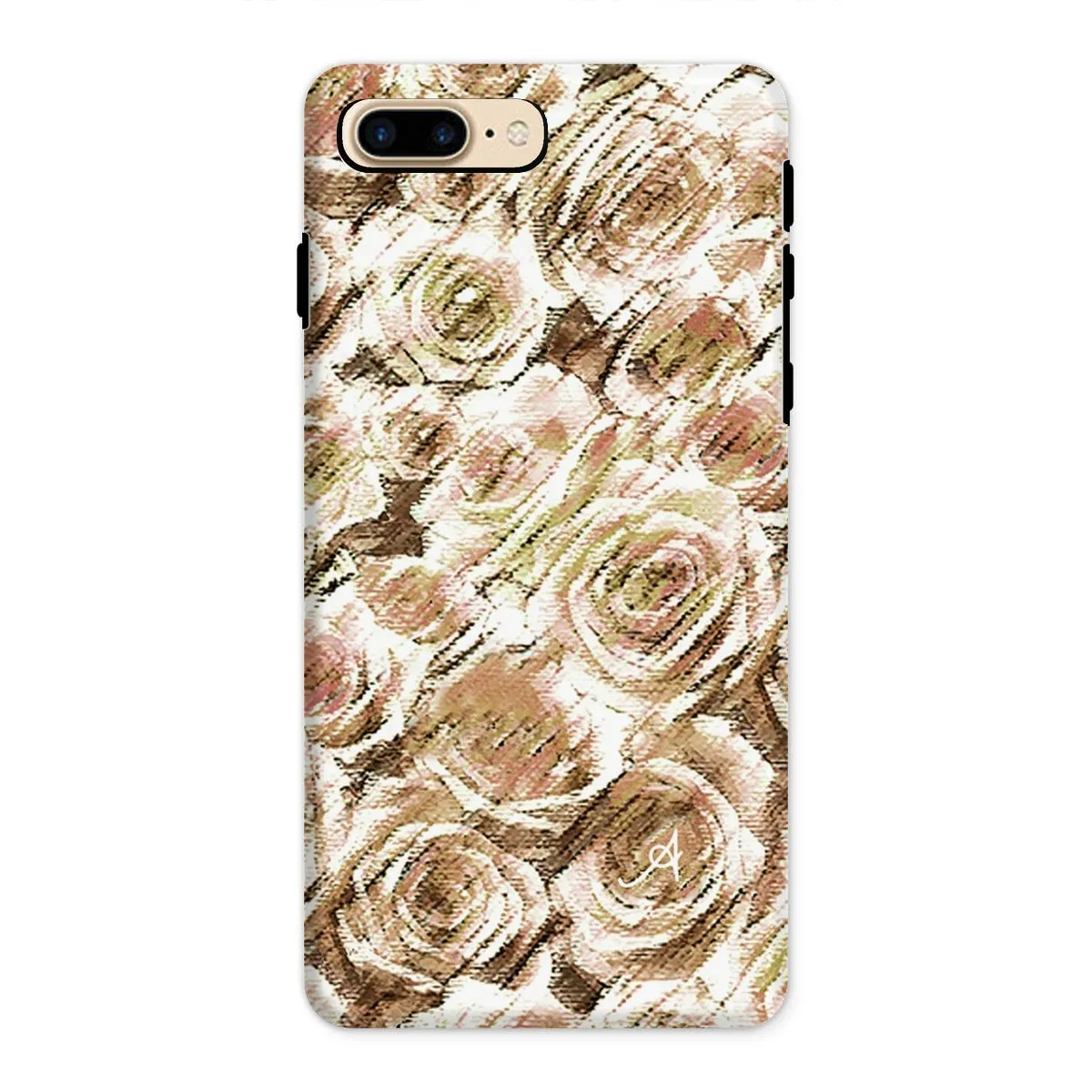 Textured Roses Mushroom Amanya Design Tough Phone Case