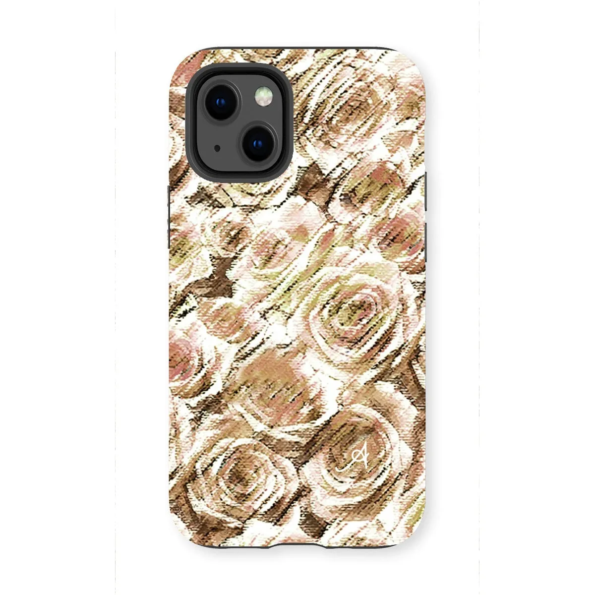 Textured Roses Mushroom Amanya Design Tough Phone Case