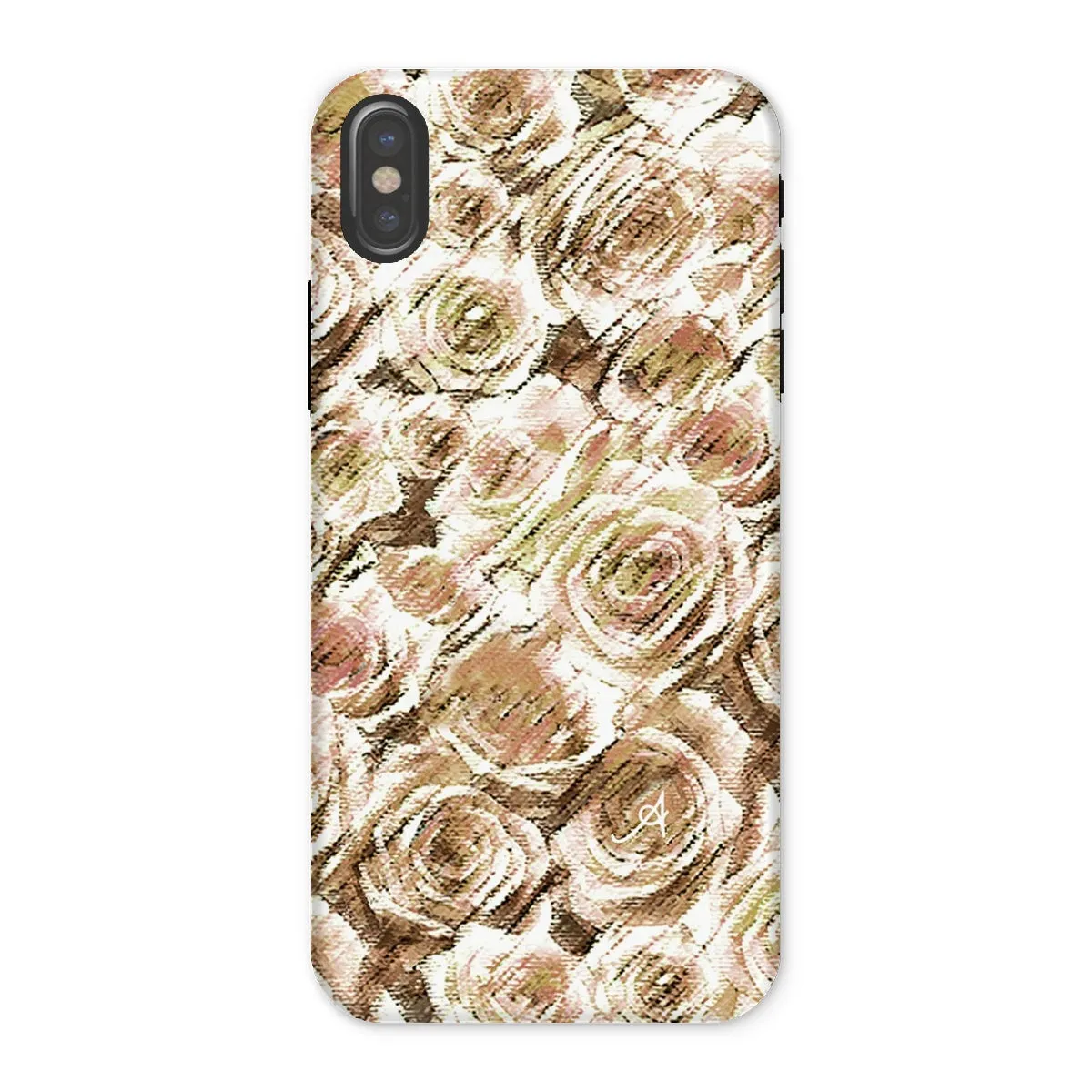 Textured Roses Mushroom Amanya Design Tough Phone Case