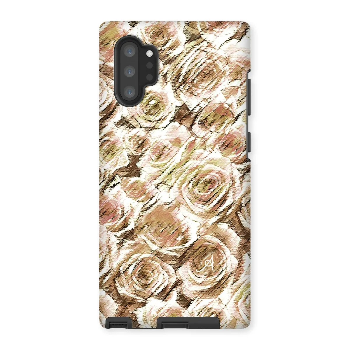 Textured Roses Mushroom Amanya Design Tough Phone Case