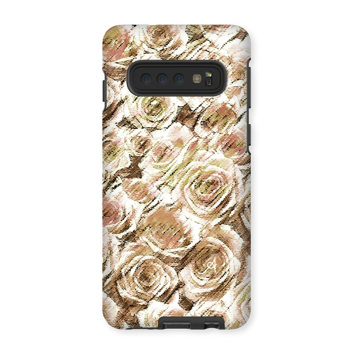 Textured Roses Mushroom Amanya Design Tough Phone Case