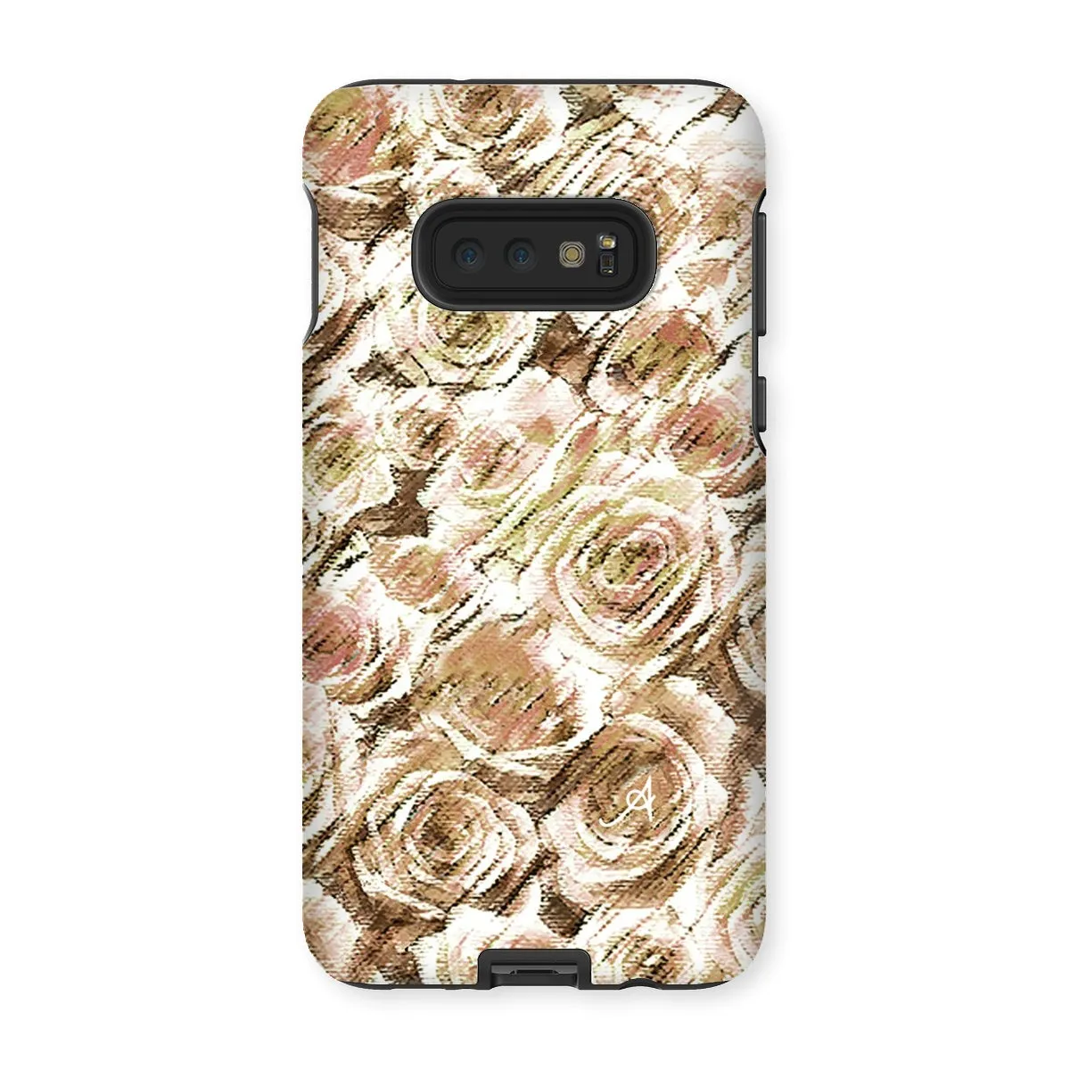 Textured Roses Mushroom Amanya Design Tough Phone Case