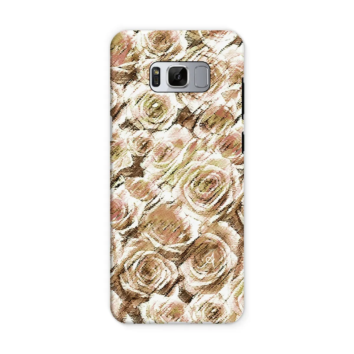 Textured Roses Mushroom Amanya Design Tough Phone Case