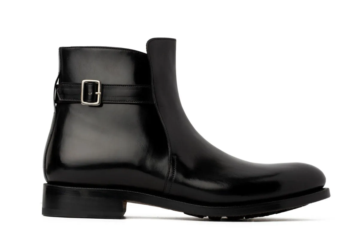 The Drake Buckled Boot - Nero