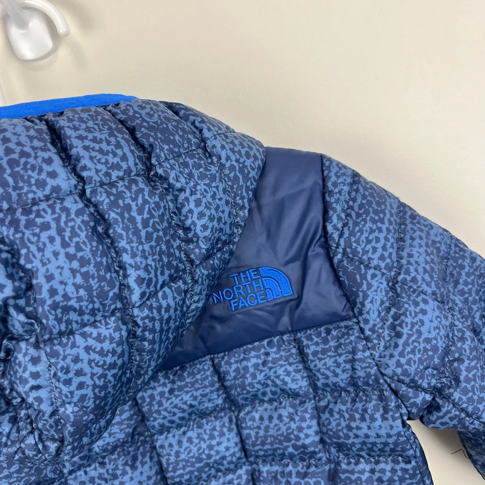 The North Face Boys ThermboBall Hooded Jacket Blue 18-24 Months