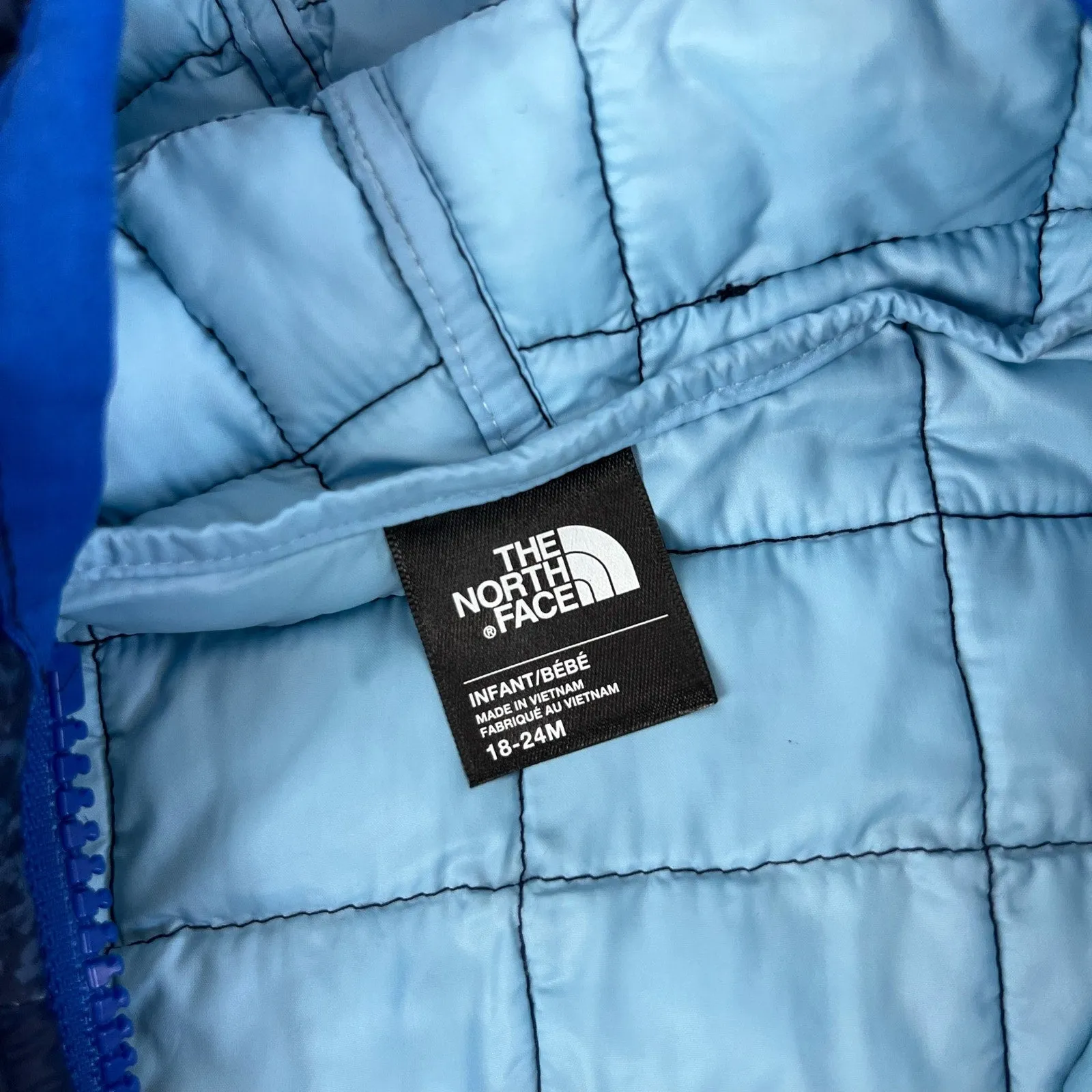 The North Face Boys ThermboBall Hooded Jacket Blue 18-24 Months