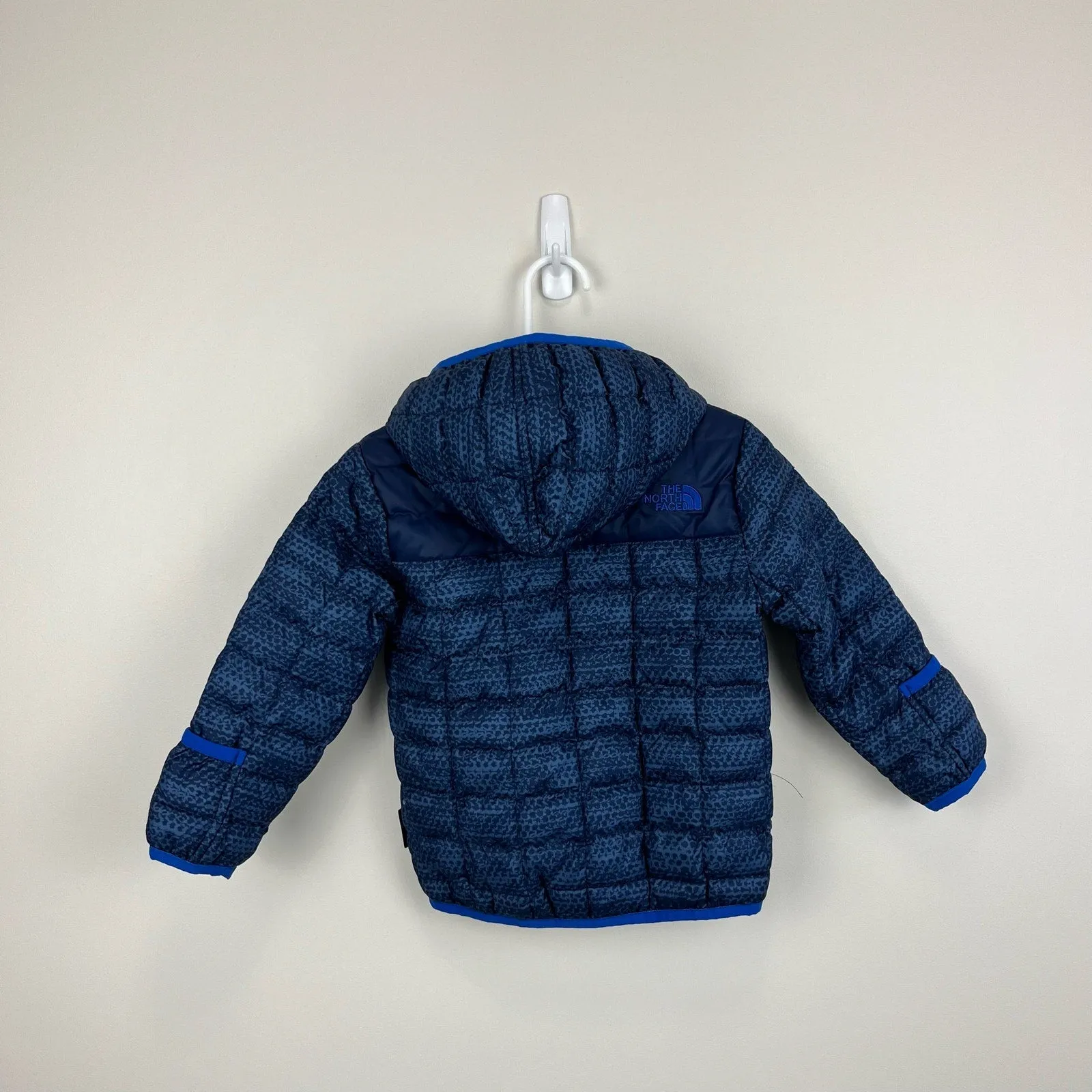 The North Face Boys ThermboBall Hooded Jacket Blue 18-24 Months