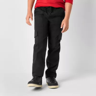 Thereabouts Little & Big Boys Pull-On Straight Cargo Pant