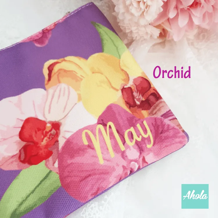 【Trendy Big Flowers】Pouch Bag 時尚大花圖案小袋