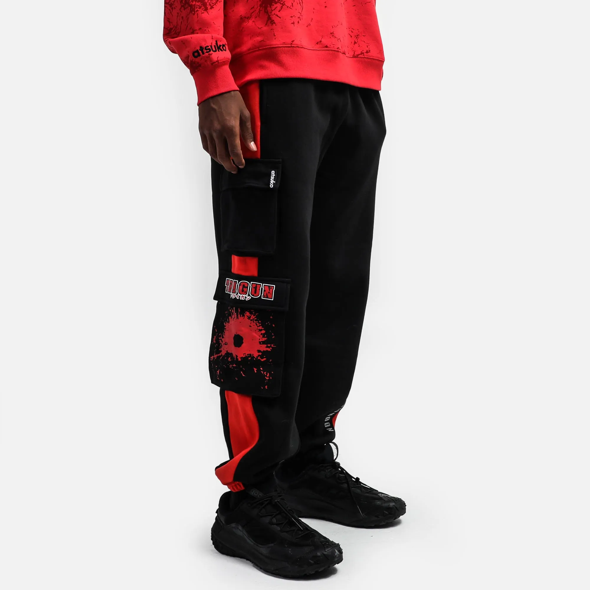 Trigun Black Cargo Sweatpants