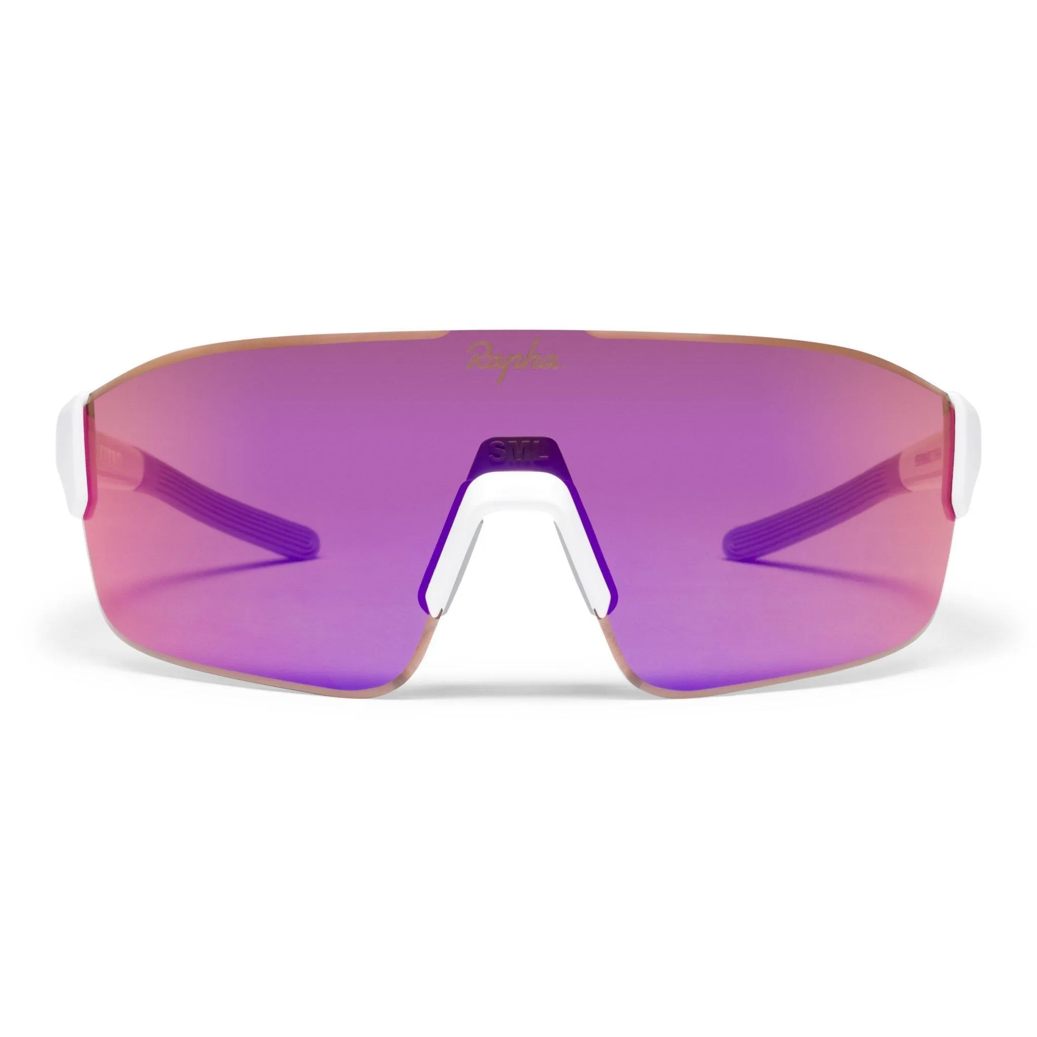 Unisex Rapha Pro Team Frameless Glasses - White / Pink | Cycling Eyewear UK