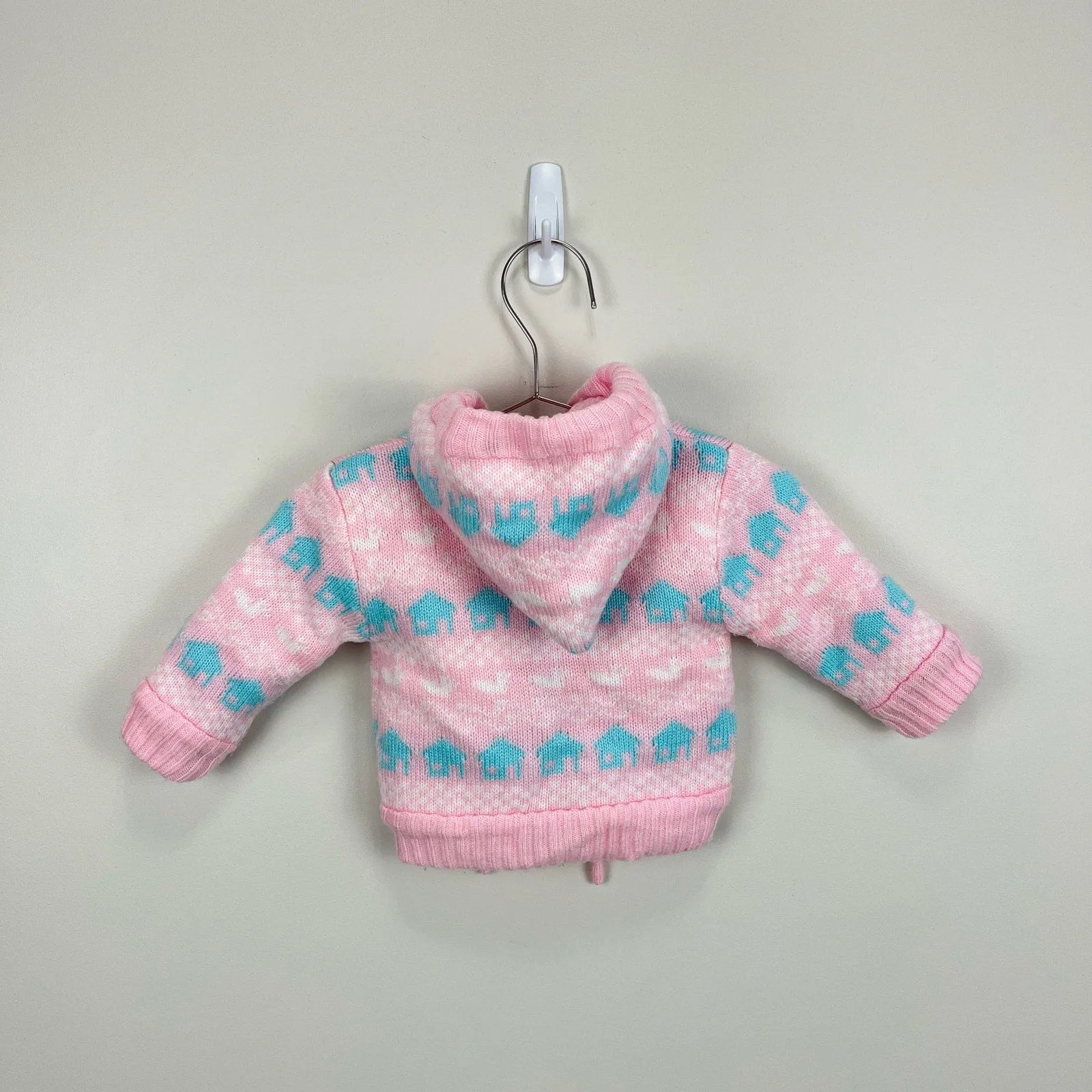 Vintage Kids Classics Reversible Sweater Jacket 12 Months