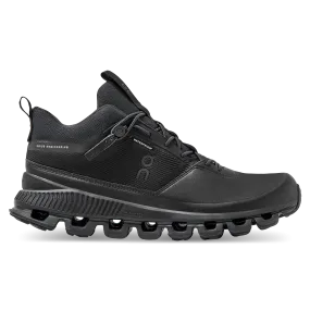 Women's On Cloud Hi Waterproof, All Black, 7 B Medium